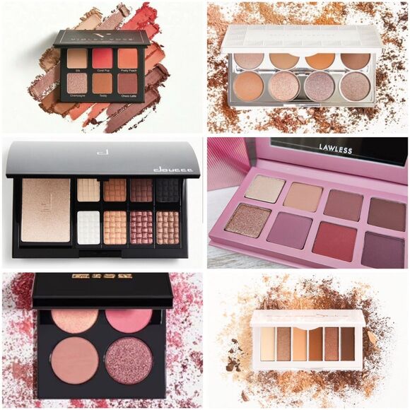 NEW Eyeshadow Palettes 6 Lot Full Size and Brushes, Sephora Pat McGrath Lawless - Picture 1 of 3